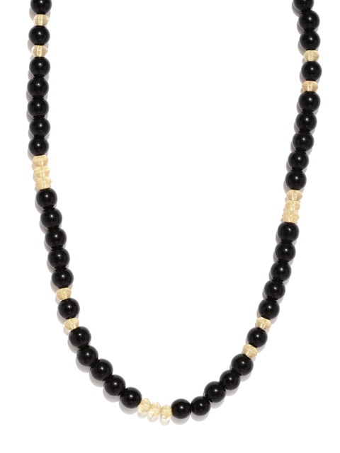 

The Bro Code Men Black Beaded Necklace