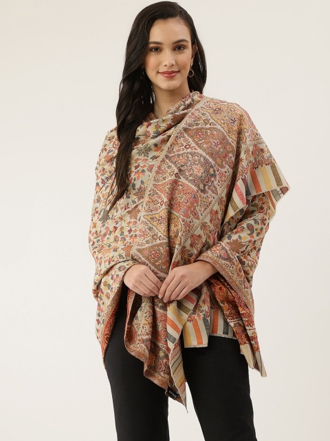 

Pashtush Beige Printed Shawl