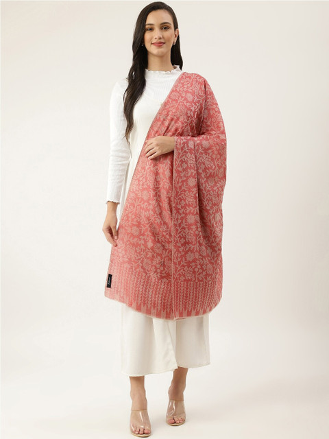 

Pashtush Women Rose Printed Wool Shawl