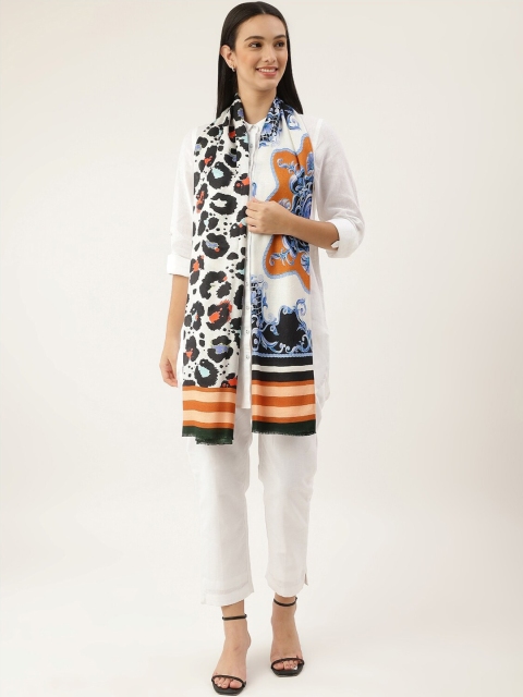 

Pashtush Women Multi-Colored Abstract Printed Shawl