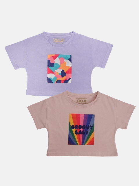 

GOJI Assorted & etherea Print Crop Top