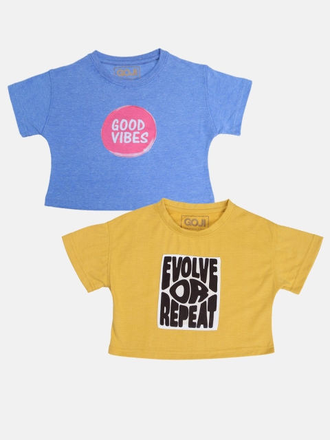 

GOJI Assorted & mimosa Print Crop Top