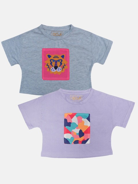 

GOJI Assorted & ruber Print Top