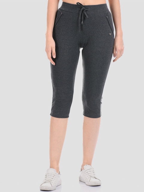 

Madame Women Charcoal Cotton Capris