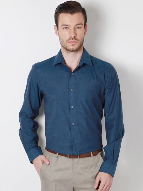 

Peter England Men Blue Slim Fit Solid Casual Shirt