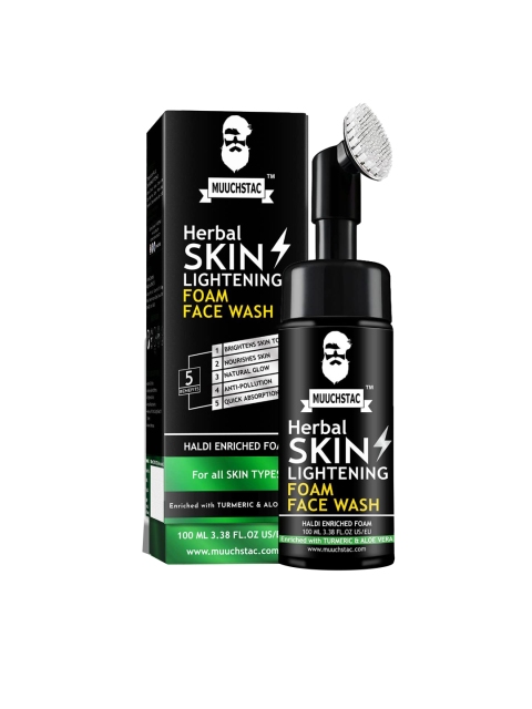 

MUUCHSTAC Men Skin Lightening Foam Face Wash 100ml, Yellow