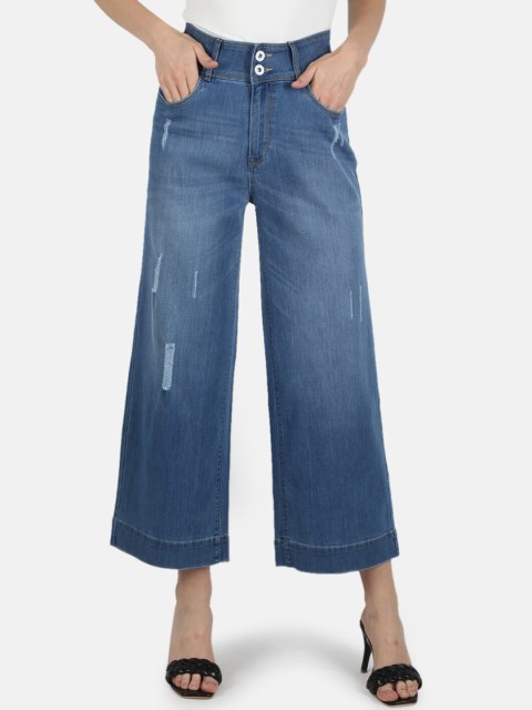 

Monte Carlo Women Blue Comfort Low Distress Light Fade Stretchable Jeans