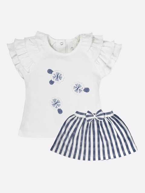 

BABY GO Girls Navy Blue Clothing Set