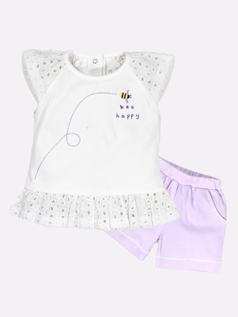 

BABY GO Girls White Clothing Set