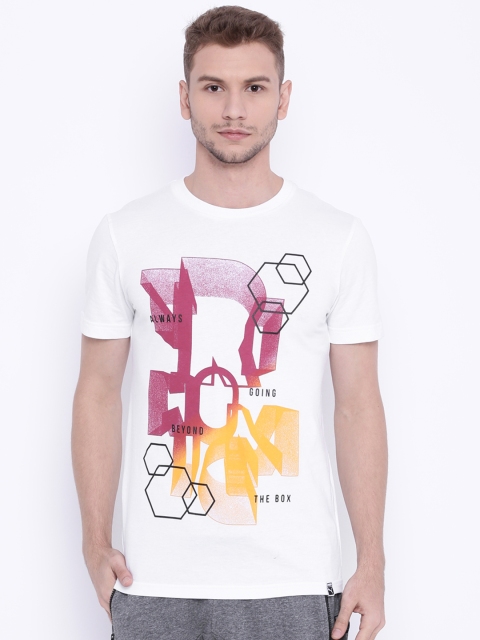

Puma Men White Brand Plus Printed Round Neck T-shirt