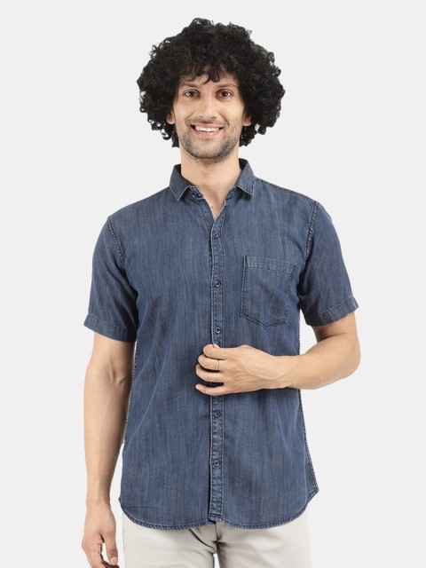 

V-Mart Men Blue Casual Shirt