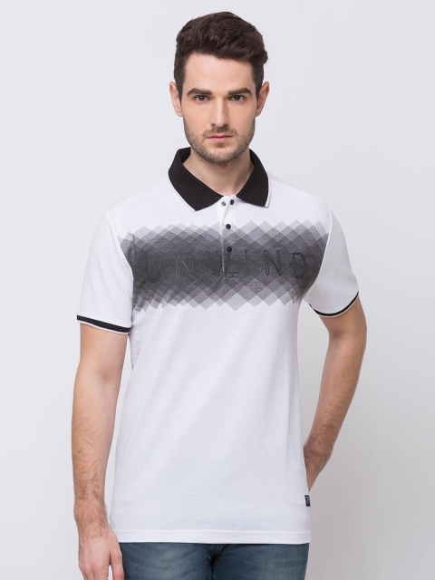 

Status Quo Men White Polo Collar T-shirt