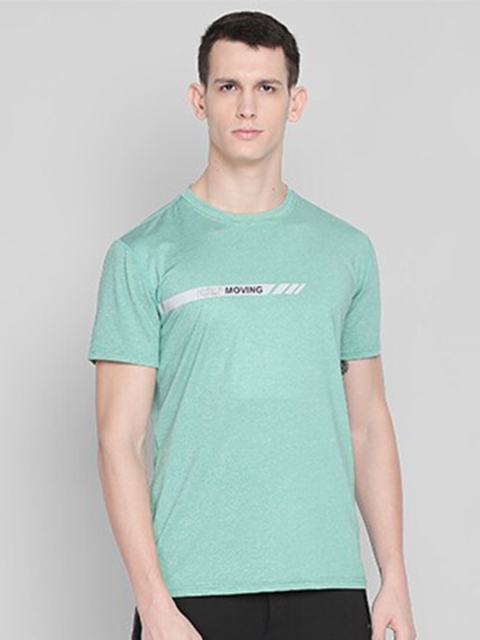 

Status Quo Men Teal Typography Slim Fit T-shirt
