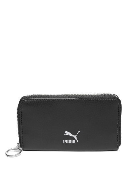 

Puma Unisex Black Solid Zip Around Originals East-West Wallet