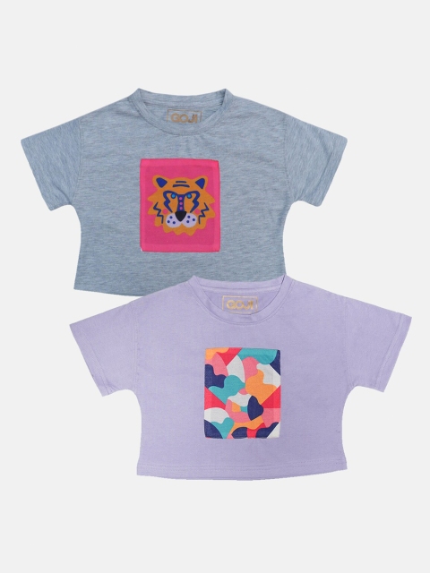 

GOJI Assorted & ruber Print Top