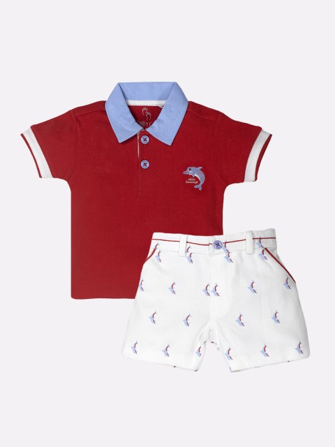 

BABY GO Boys Red Clothing Set