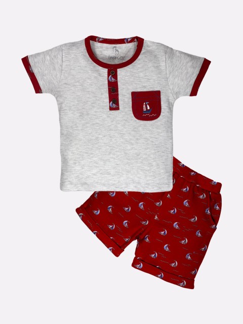 

BABY GO Boys Red Clothing Set