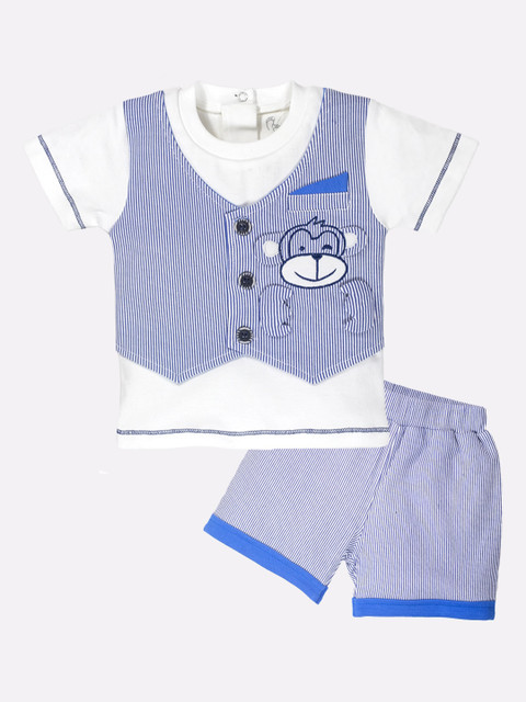 

BABY GO Boys Blue Clothing Set