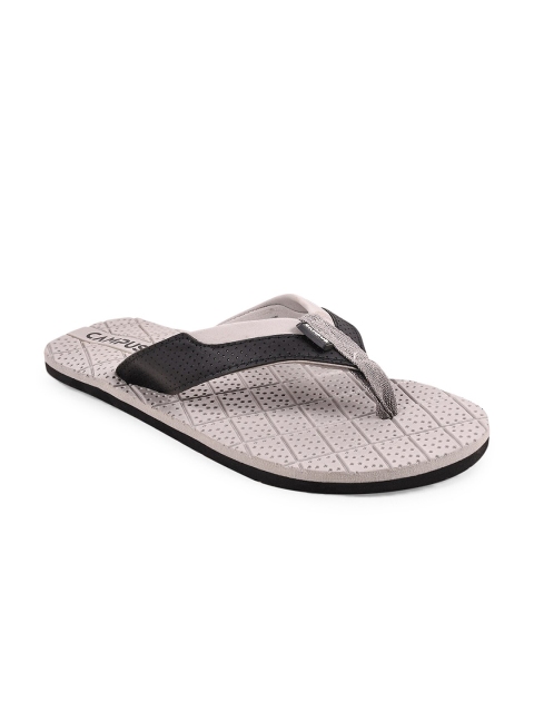 

Campus Men Grey & Black Thong Flip-Flops