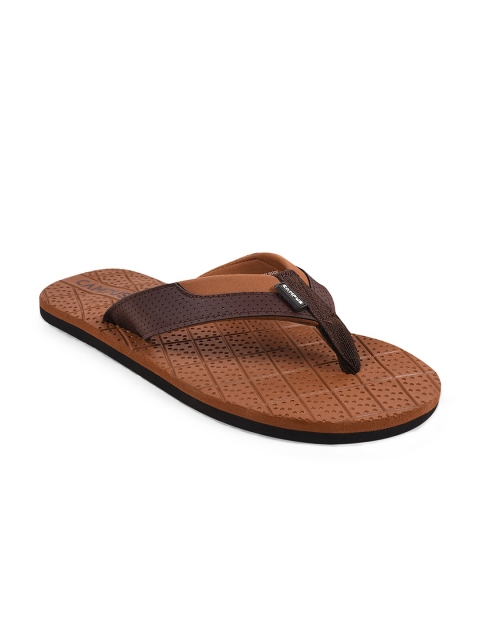 

Campus Men Tan & Brown Striped Thong Flip-Flops