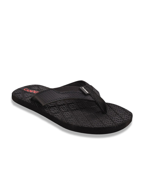 

Campus Men Black Thong Flip-Flops