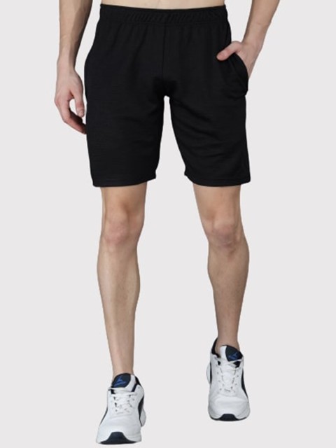 

PockMAN Men Black Training or Gym Sports Shorts with Antimicrobial Technology