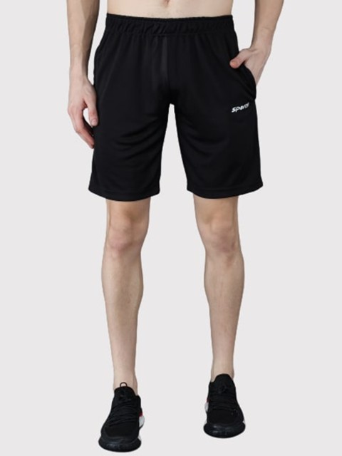 

PockMAN Men Black Training or Gym Sports Shorts with Antimicrobial Technology
