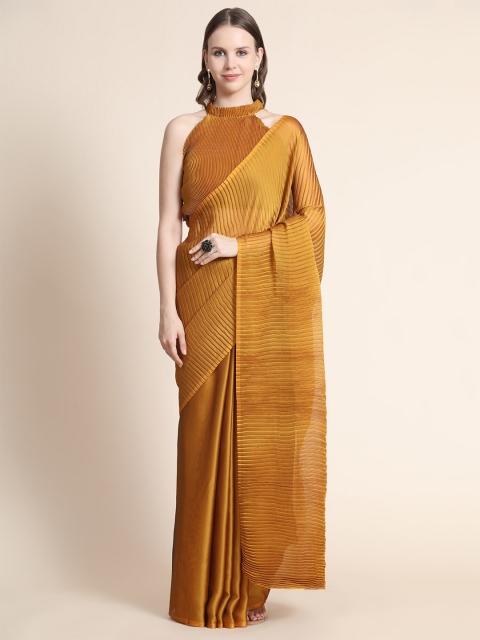 

ORUS Mustard Silk Blend Saree