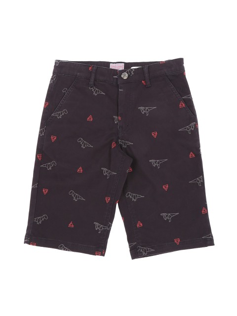 

Gini and Jony Boys Brown Printed Shorts
