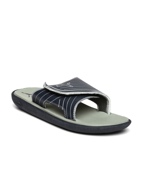 

Puma Men Navy & Grey Printed Bow Cat Flip-Flops, Navy blue