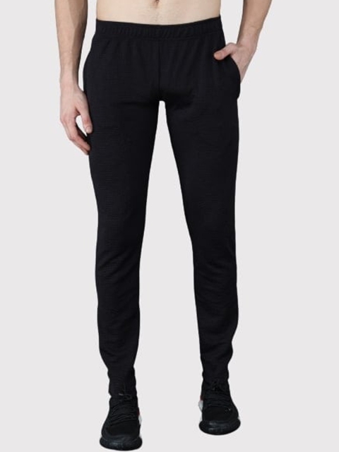 

PockMAN Men Black Solid Track Pants
