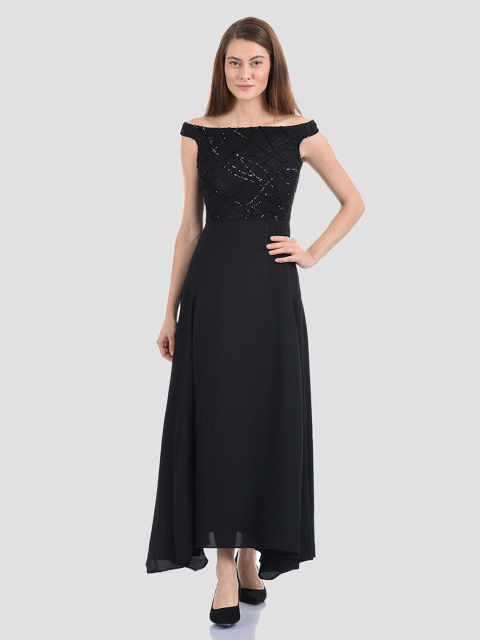 

Madame Black Off-Shoulder Maxi Dress