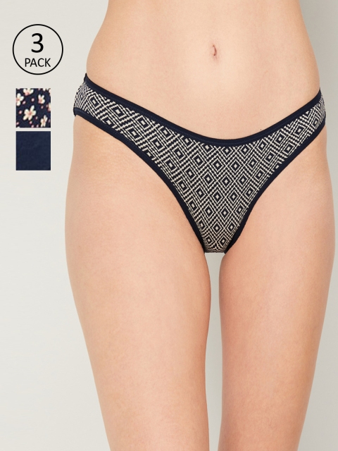 

Ginger by Lifestyle Pack Of 3 Assorted Cotton Hipster Briefs 1000008591615