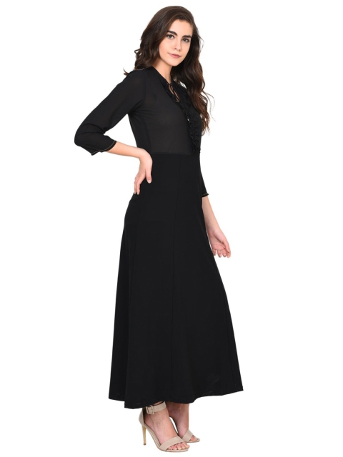 

Lakshita Black Georgette Maxi Dress