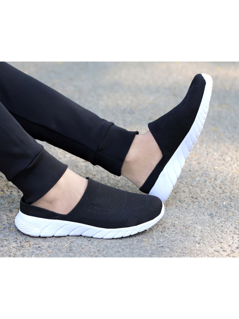 

aadi Men Black Slip-On Sneakers