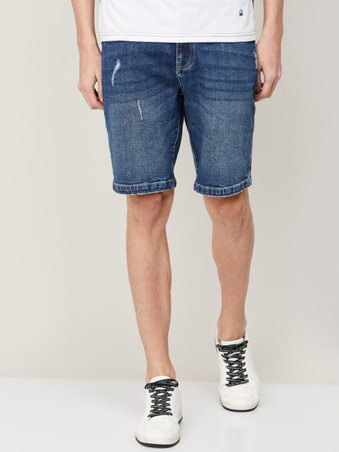 

Fame Forever by Lifestyle Men Blue Washed Denim Shorts