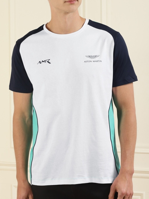 

HACKETT LONDON Men White Applique T-shirt