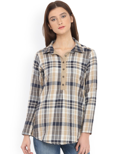 

Martini Beige & Blue Checked Shirt