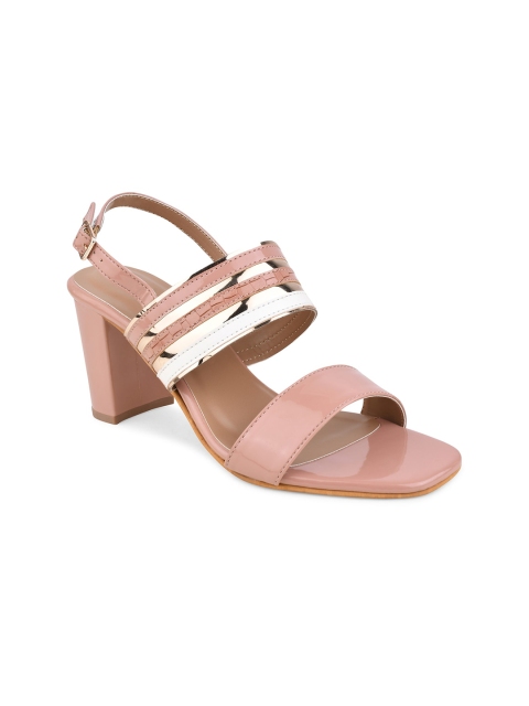 

Sanhose Nude-Coloured Block Pumps with Buckles