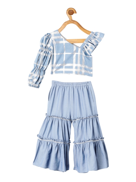 

TIC TAC TOE Girls Blue Clothing Set