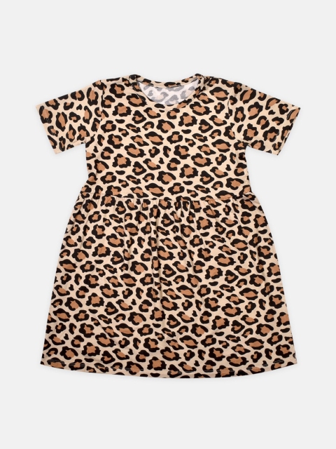 

Softsens Multicoloured & bellini Animal A-Line Dress, Multi