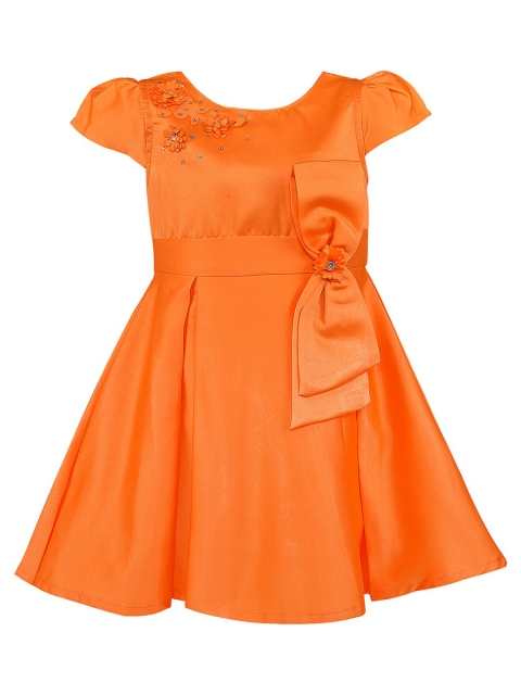 

Wish Karo Orange Satin Dress