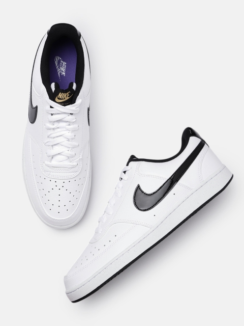 

Nike Men White Court Vision Sneakers