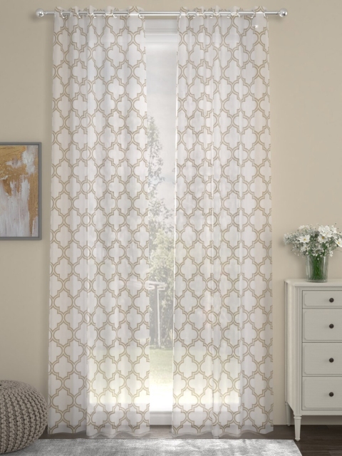 

ROSARA HOME Unisex Beige Curtains and Sheers