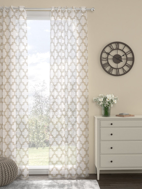 

ROSARA HOME Unisex Beige Curtains and Sheers