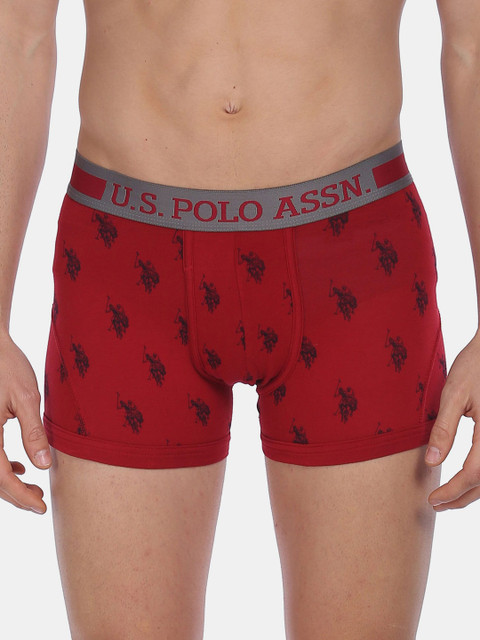 

U.S. Polo Assn. Men Red Printed Trunk Z9I112-125-PR