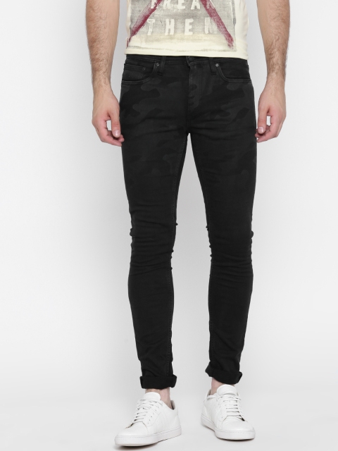 

Jack & Jones Men Black Skinny Fit Stretchable Jeans