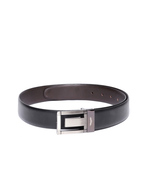 

Park Avenue Men Black Solid Leather Belt