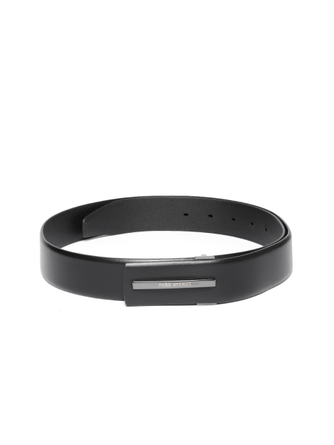 

Park Avenue Men Black Solid Leather Belt