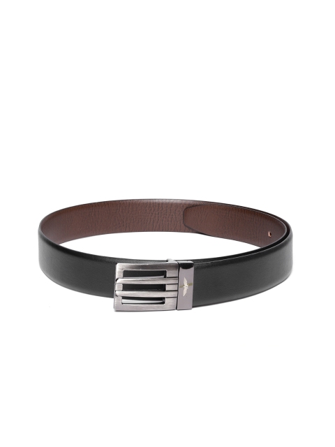 

Park Avenue Men Black Solid Leather Belt